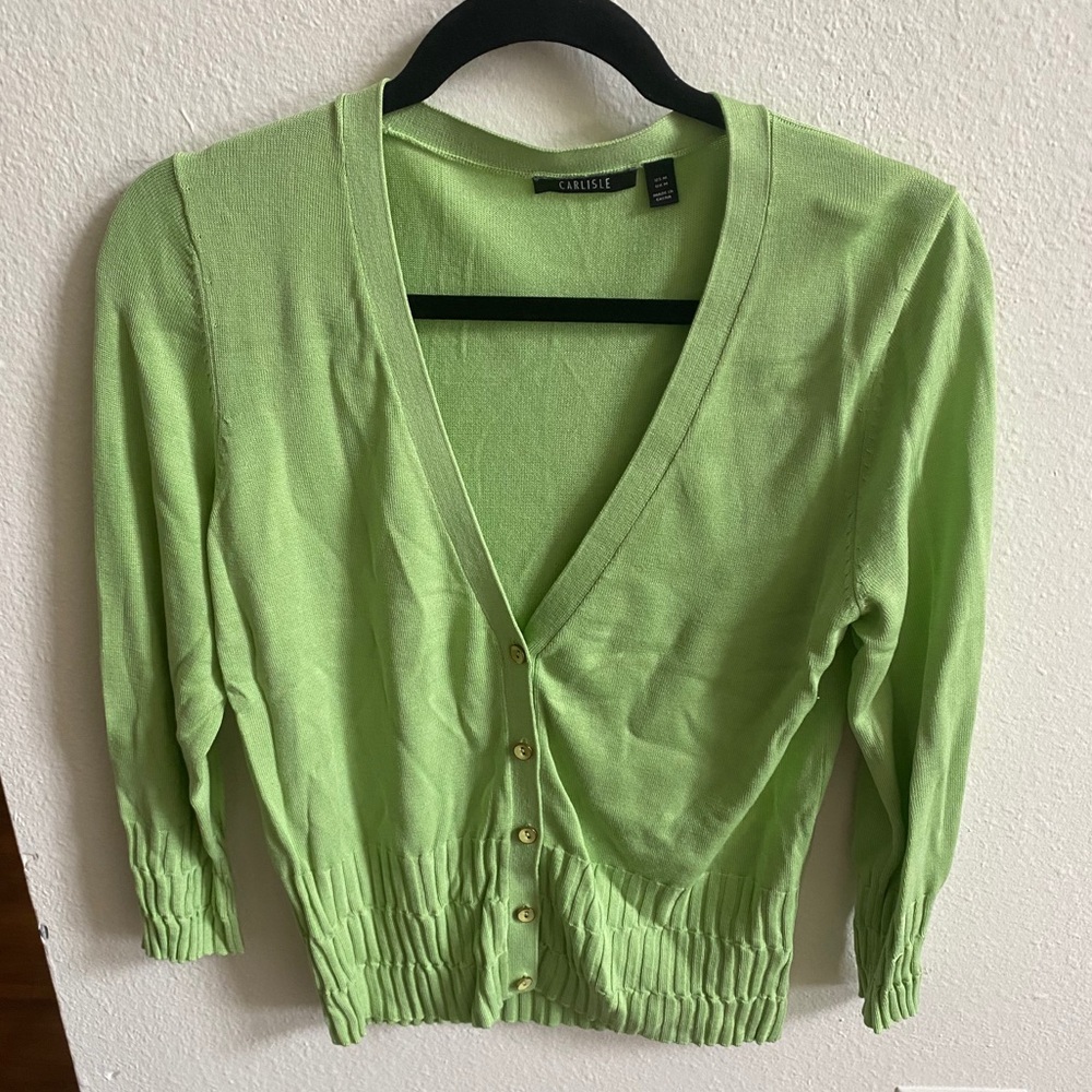 Carlisle green cardigan